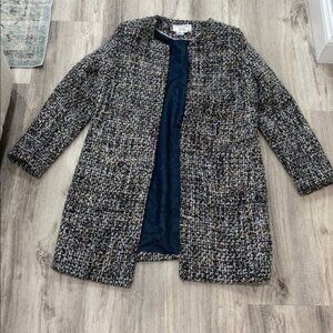 Helene Berman Black and White Tweed Blazer SIZE LARGE